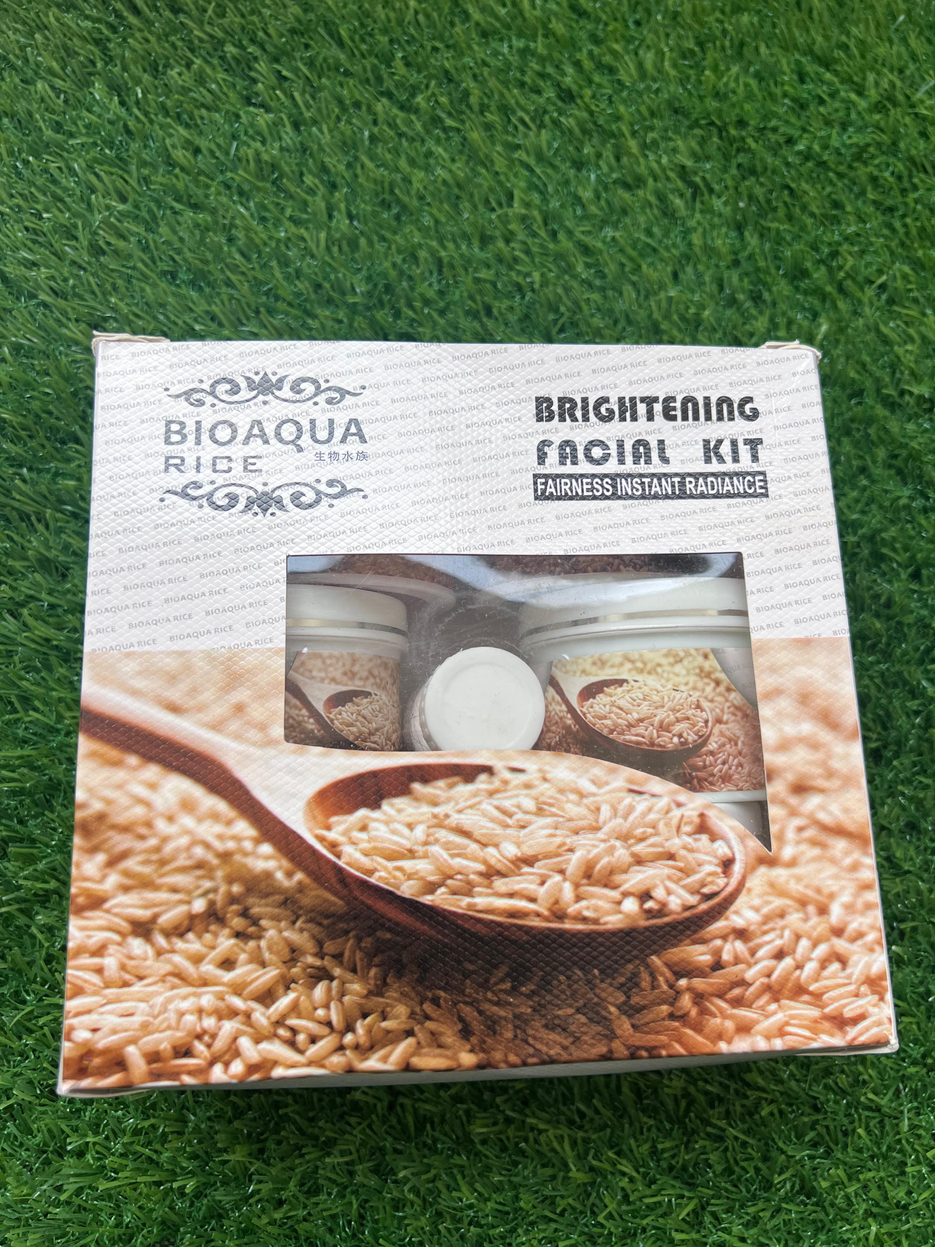 BIOAQUA Rice Brightening Face Facial kit pack of 7 item